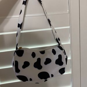 Cow print purse